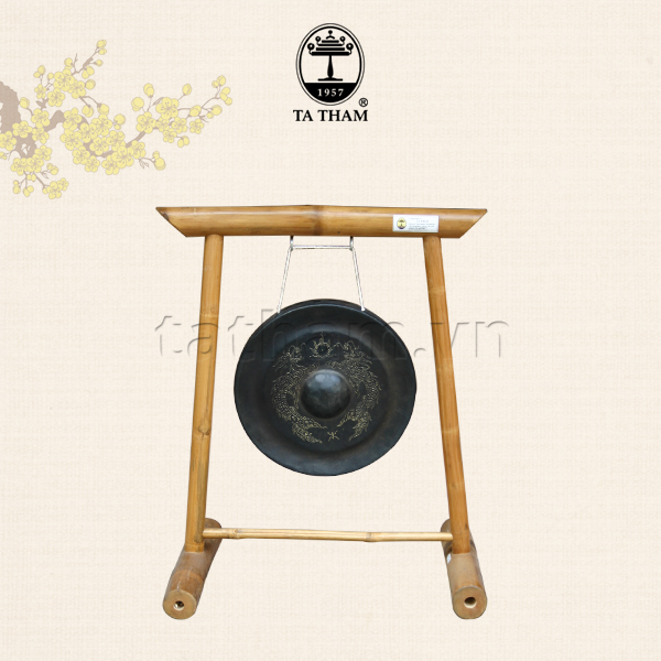 Cồng chạm rồng + giá tre